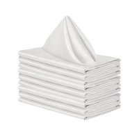 Bothyi - 10X Servilletas Bodas Fiesta Portátil Elegante Para Eventos Banquetes Bodas Blanco