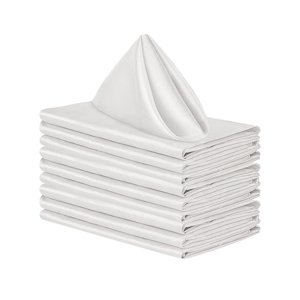 Bothyi - 10X Servilletas Bodas Fiesta Portátil Elegante Para Eventos Banquetes Bodas Blanco