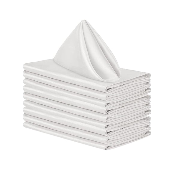 10x Servilletas Bodas Fiesta Portátil Elegante Para Eventos Banquetes Bodas Blanco