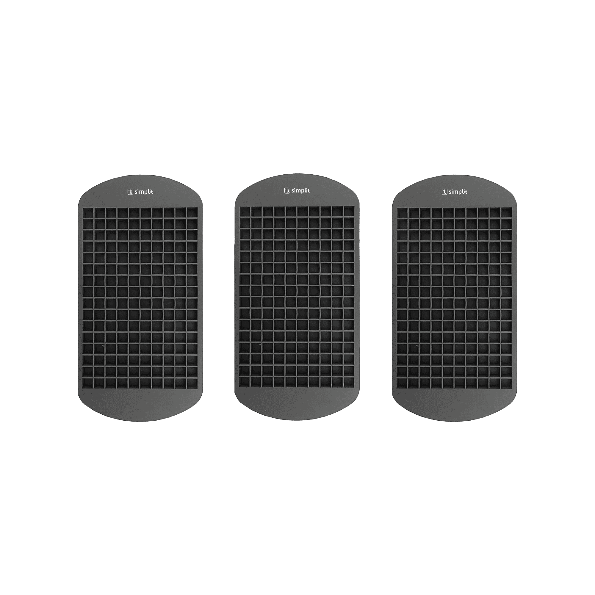 Simplit - Pack 3 Cubeta De Hielo Silicona 160 Mini Hielos