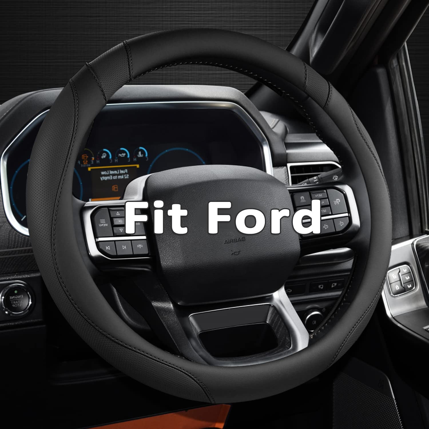 Funda De Volante De Coche West Llama Para Ford F-150, F-250, F-350
