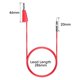 thumbnail image 2 of Cables de puente Goupchn 27 cm con conector banana apilable, 2 of 7