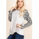 thumbnail image 3 of CCWHOLESALESCLOTHINGS Top Casual de Felpa Francesa con Giro Lateral y Estampado Animal, Talla Grande para Mujer, 3 of 5