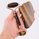 thumbnail image 1 of Tiger Eye Sawtooth Roller Shoulder Neck Massager Natural Stone Face Care Gua Sha Massage Set Tool acupuncture Health Beauty, 1 of 3