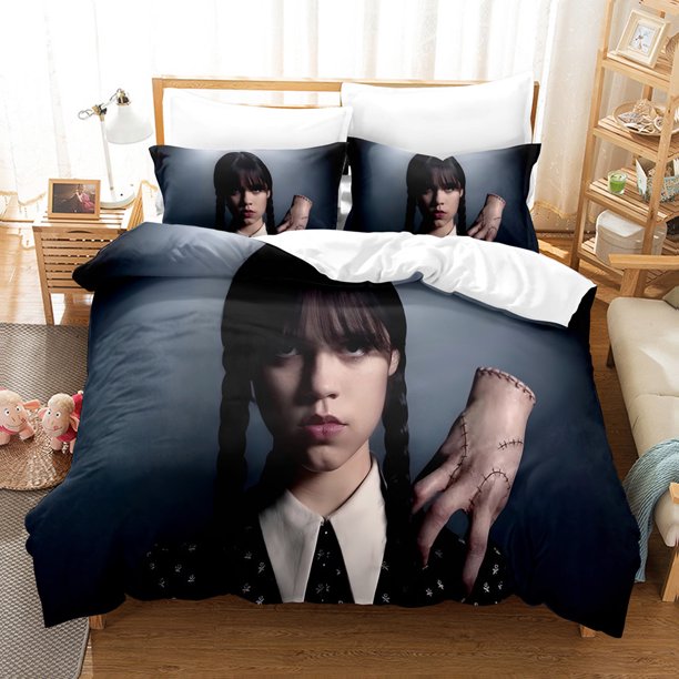 Wednesday Movie Bedding Three-Piece Set Production Quilt Cover