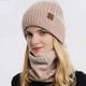 thumbnail image 2 of Conjunto de gorro y bufanda de invierno para mujer, hombre y mujer, gorro de punto suave y cálido, gorro unisex con forro polar, gorro para nieve y esquí., 2 of 5