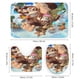 thumbnail image 3 of País de Donkey Kong-theme 4-Piece Shower Curtain Set with Rugs, Waterproof Bathroom Decor Set Includes Bath Mat, U-Shaped Rug, Toilet Lid Cover and Curtain with Hooks, 3 of 6