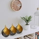 thumbnail image 2 of Juego de 12 portavelas Decozen, velas votivas de metal dorado, 2 of 6