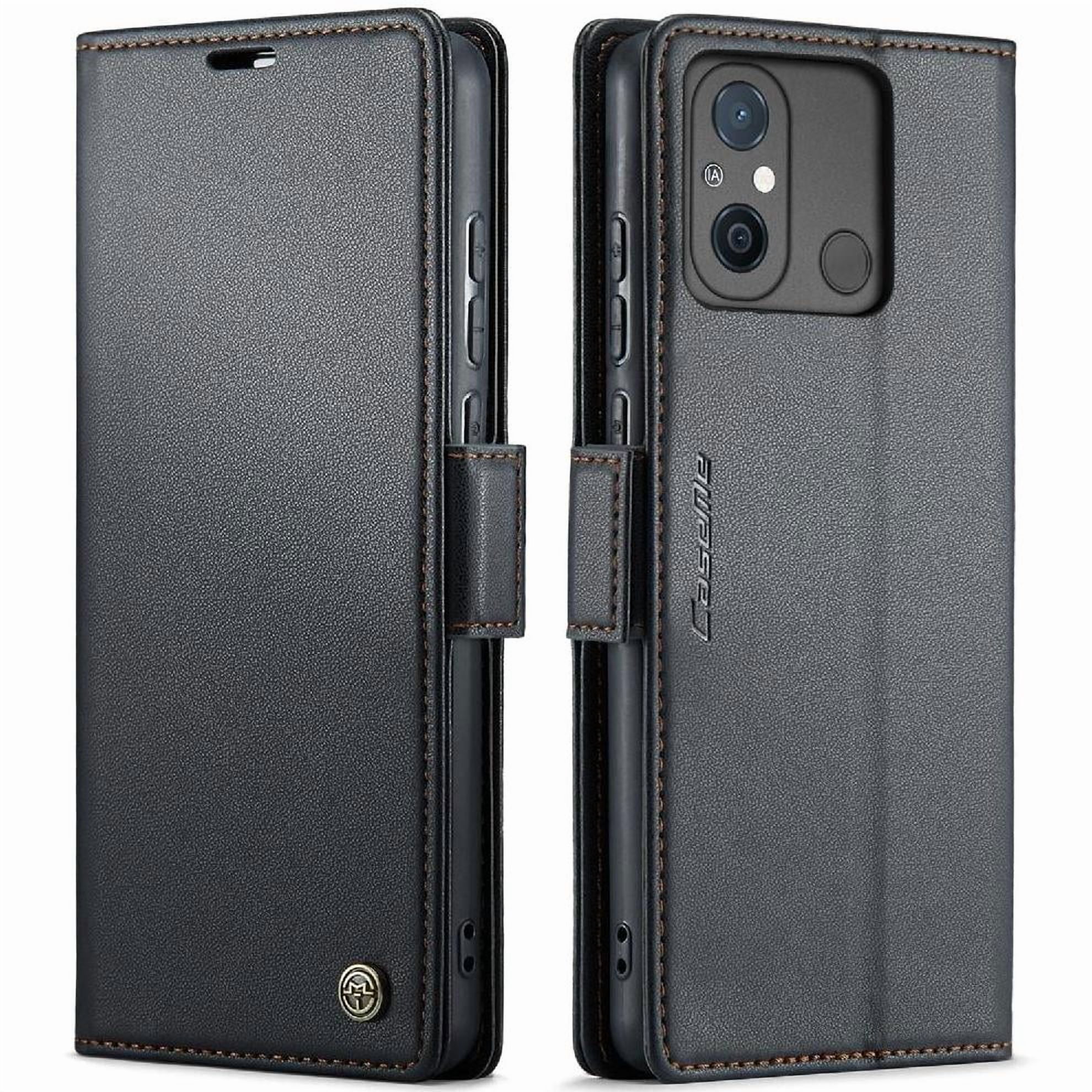 Caseme Tipo Cartera Xiaomi Redmi 12c Con Cierre Magnético, Rfid, Tarjetero, Soporte, Carga Inalámbrica