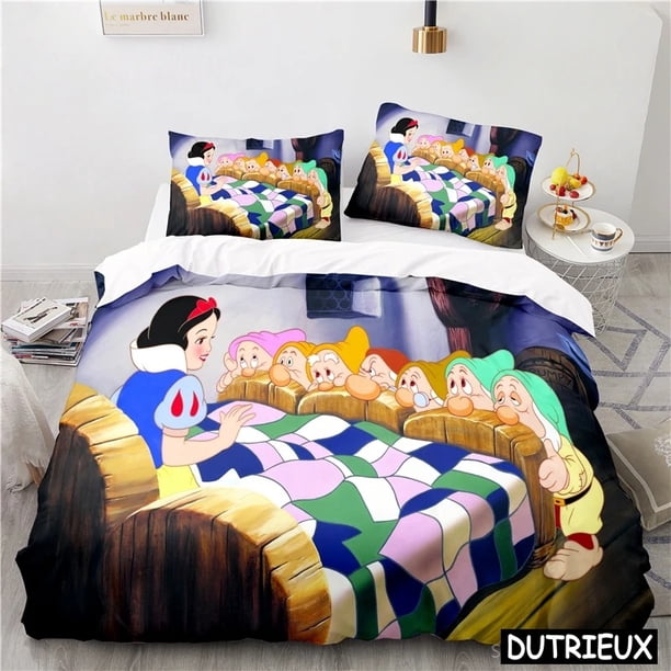 Princess Bedding Set Anime Dress Soft Home Textile Soft 100% Polyester 3D Digital Oversized Print Teenage Bedroom Set Bed Sheets