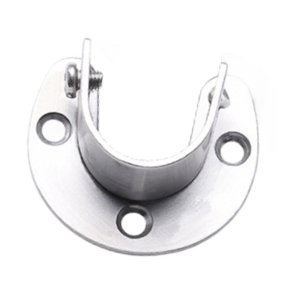 Bothyi - Zócalo De Barra De Armario De Acero Inoxidable Para Palanca De Ropa Diámetro Interior Del Extremo De La Barra Del Armario 20 Mm