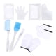 thumbnail image 1 of Guantes de de cera de Botines Herramientas de belleza Rascador de silicona Kit de protección del calentador de cera para el atención de - Guantes blancos, 1 of 5