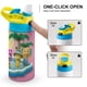 thumbnail image 4 of Wonderoos Botella de Agua con Tapa Pop Top de Un Toque, Acero Inoxidable, a Prueba de Fugas, para Deportes, Botella Infantil azul 12 oz, 4 of 6