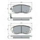 thumbnail image 2 of Pastillas Freno para auto Subaru Impreza 2000-2007 Delantero, 2 of 3