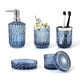 thumbnail image 1 of Juego de accesorios de baño LaMarriti Blue, 5 piezas, vidrio transparente, 1 of 7