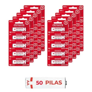 Aiwa - Pila Alcalina Aa Pack X50 Unidades Aw-Lr6P5