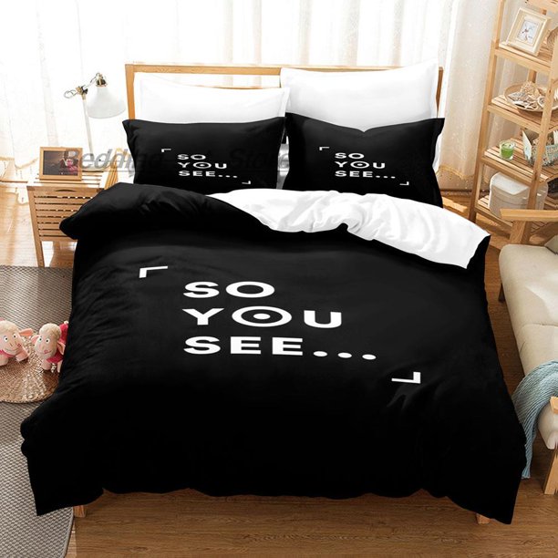 So You See Bedding Set Bed Set Aldult Kid Bedroom Duvetcover Sets