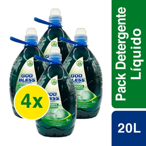 Godbless - Pack X 4 Detergente Líquido 5 L