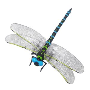 Bothyi - Simulación Libélula Modelo Artesanía Realista Libélula Jardín Colgante Ornamento Azul