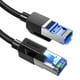 thumbnail image 2 of Cable De Red 1m Cat8 F/Ftp (40gbps) Trenzado Negro Ugreen Nw153, 2 of 2