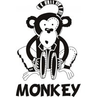 Rienda Libre Graphics - Decomural Cheeky Monkey Childrens Ws-17977