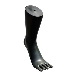 Genérico - Modelo De Pies De Maniquí, Expositor De Zapatos, Modelo De Expositor De Calcetines Para Tienda, Calcetines, Cadenas, Negro Izquierdo
