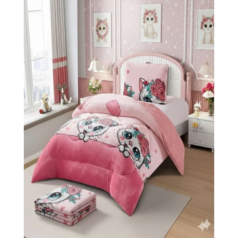 Mylhogar - Juego De Cubrecama Más Sábanas Con Chiporro Plaza Y Media Extra Suave Térmico Premium