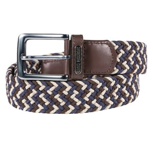 Gino Rodinis - Cinturón Elasticado Hombre 2519 Talla S-M Marron/Azul
