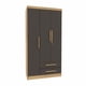thumbnail image 4 of Closet Yardas Leticia Titanio 3 Puertas 2 Cajones, 4 of 6