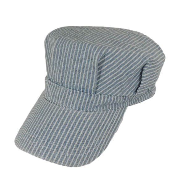 Sombrero Jacobson Hat Co 57-59 cm Azul Denim a Rayas Blancas
