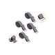 thumbnail image 4 of Tirantes de sujetador para mujer INSPIRE CHIC 2 pares 10/12/15/18/20mm de ancho, tirantes elásticos ajustables para el hombro Gris oscuro-Puro-10mm, 4 of 5