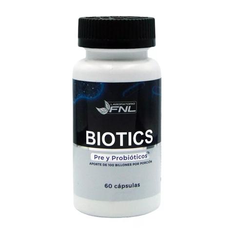 Biotics Pre Y Probióticos 60 Caps 100 Billones Fnl Sin Sabor