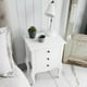 thumbnail image 2 of Velador Dormitorio Genova 3 Cajones Blanco, 2 of 6