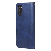 Gangxun - Funda Con Cremallera Para Oppo A52/A72/A92, Carcasa Cartera De Cuero Pu Con Soporte Y Tarjetero