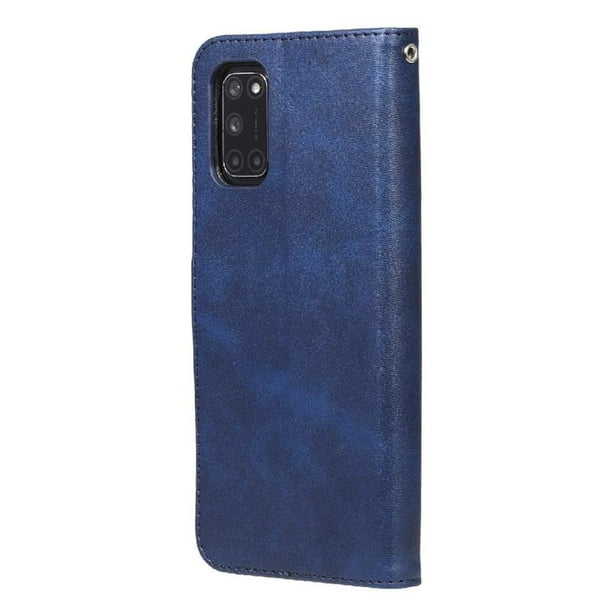 Funda con Cremallera para OPPO A52/A72/A92, Carcasa Cartera de Cuero PU con Soporte y Tarjetero
