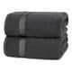 thumbnail image 1 of Juego De 2 Toallas De Mano 70x40 Cm Algodon 500g Baño Set Az Gris gris, 1 of 10