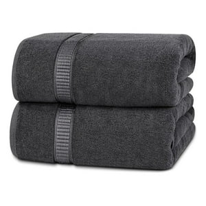 Aura Zeus - Juego De 2 Toallas De Mano 70X40 Cm Algodon 500G Baño Set Az Gris Gris