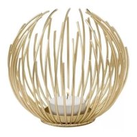 Genérica - Candelabro Porta Vela Dorado Estilo Nórdico Decorativo