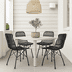 thumbnail image 2 of Pack de 4 Sillas de Comedor Terraza Rattan Grecia Color Negro, 2 of 7