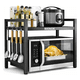 thumbnail image 1 of Estante Extensible Microondas Cocina Con Ganchos Metal, 1 of 4