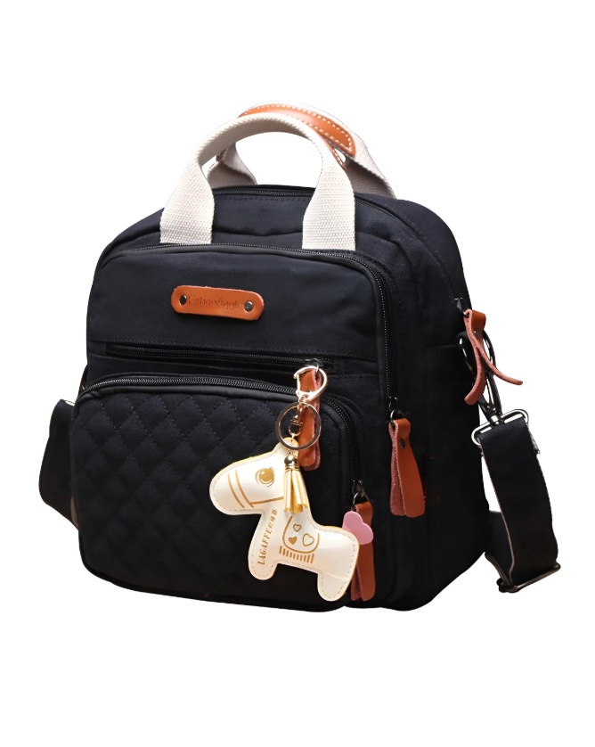 Riqui - Bolsa Mochila Pañalera Negro