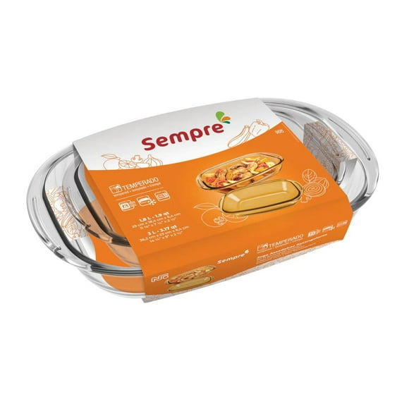 Set 2 Fuentes Rectangulares Sempre para Horno Menaje Cocina