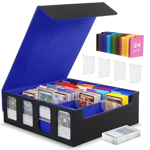 Caja de almacenamiento de tarjetas MoKo para cartas coleccionables 3000+ MTG con divisores