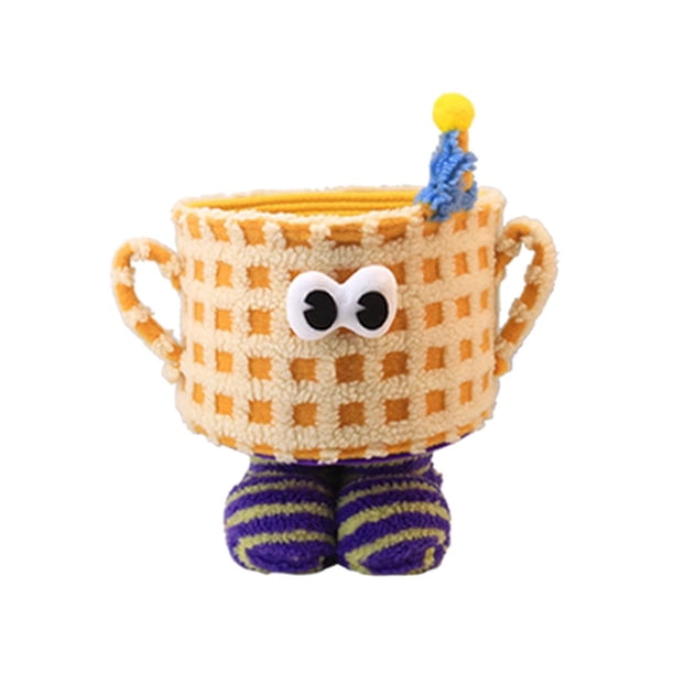 Cesta para artículos diversos de dibujos animados, cesta de granja, cesta de almacenamiento de juguetes multiusos, contenedores para aperitivos para d , amarillo