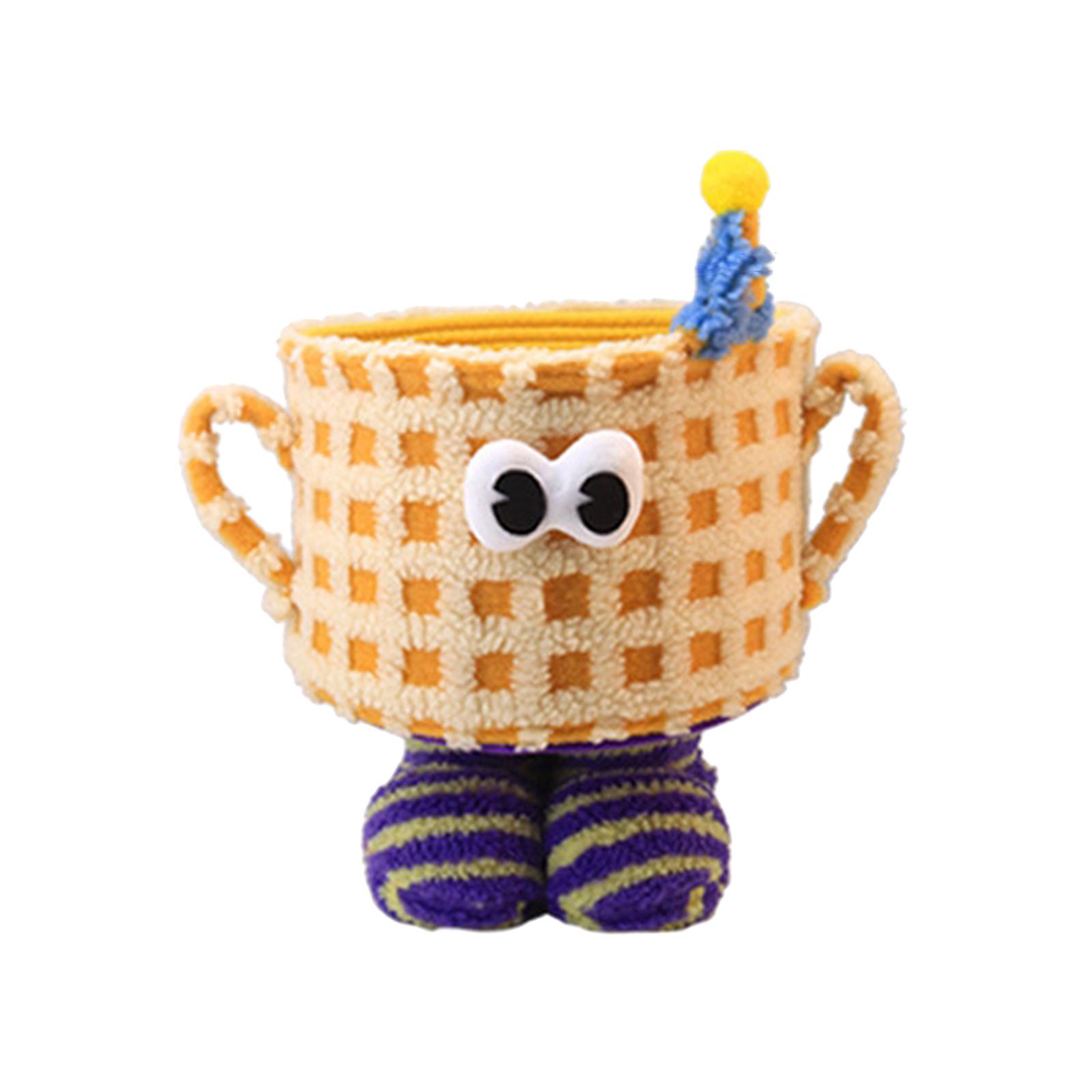 Magideal - Cesta Para Artículos Diversos De Dibujos Animados, Cesta De Granja, Cesta De Almacenamiento De Juguetes Multiusos, Contenedores Para Aperitivos Para D , Amarillo