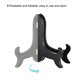 thumbnail image 4 of Uxcell 7" Soporte de Placa de Caballete, Soporte de Exhibición Plegable de Madera Negro para Marco de Imagen Decorativo, 1 Paquete, 4 of 7