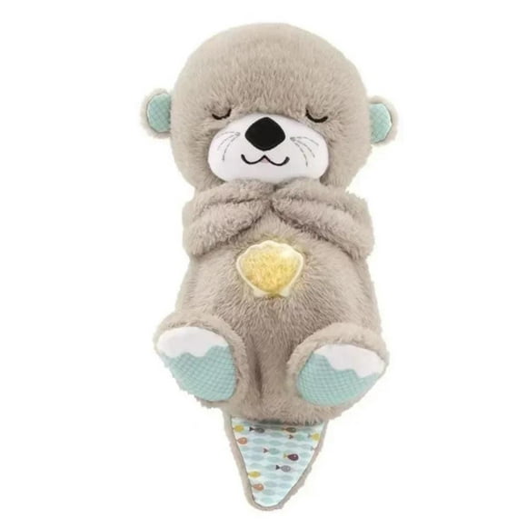 Nutria De Peluche Relajante Con Luz Para Bebe Marron