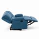 thumbnail image 3 of Bergere Perugia Reclinable 2 Cuerpos Tela Velvet Azul Petroleo, 3 of 7