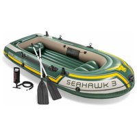 Intex - Bote Inflable Seahawk 3 Set Capacidad 360 Kg