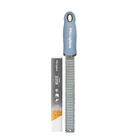 Rallador Zester Microplane azul cielo para cítricos y queso